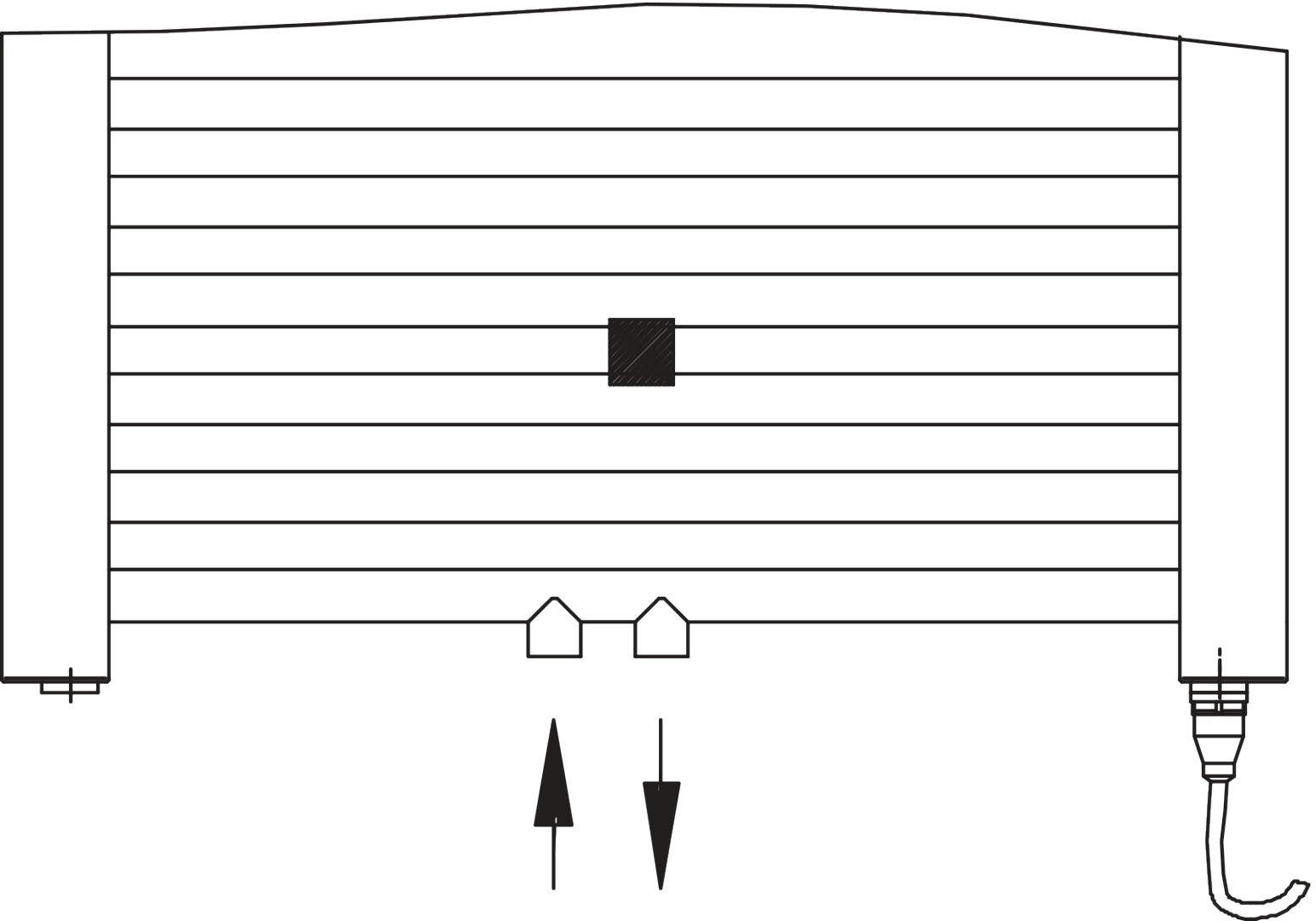 Kermi Heizkörper „Basic®-50“ 52,4 × 80,4 cm in Weiß