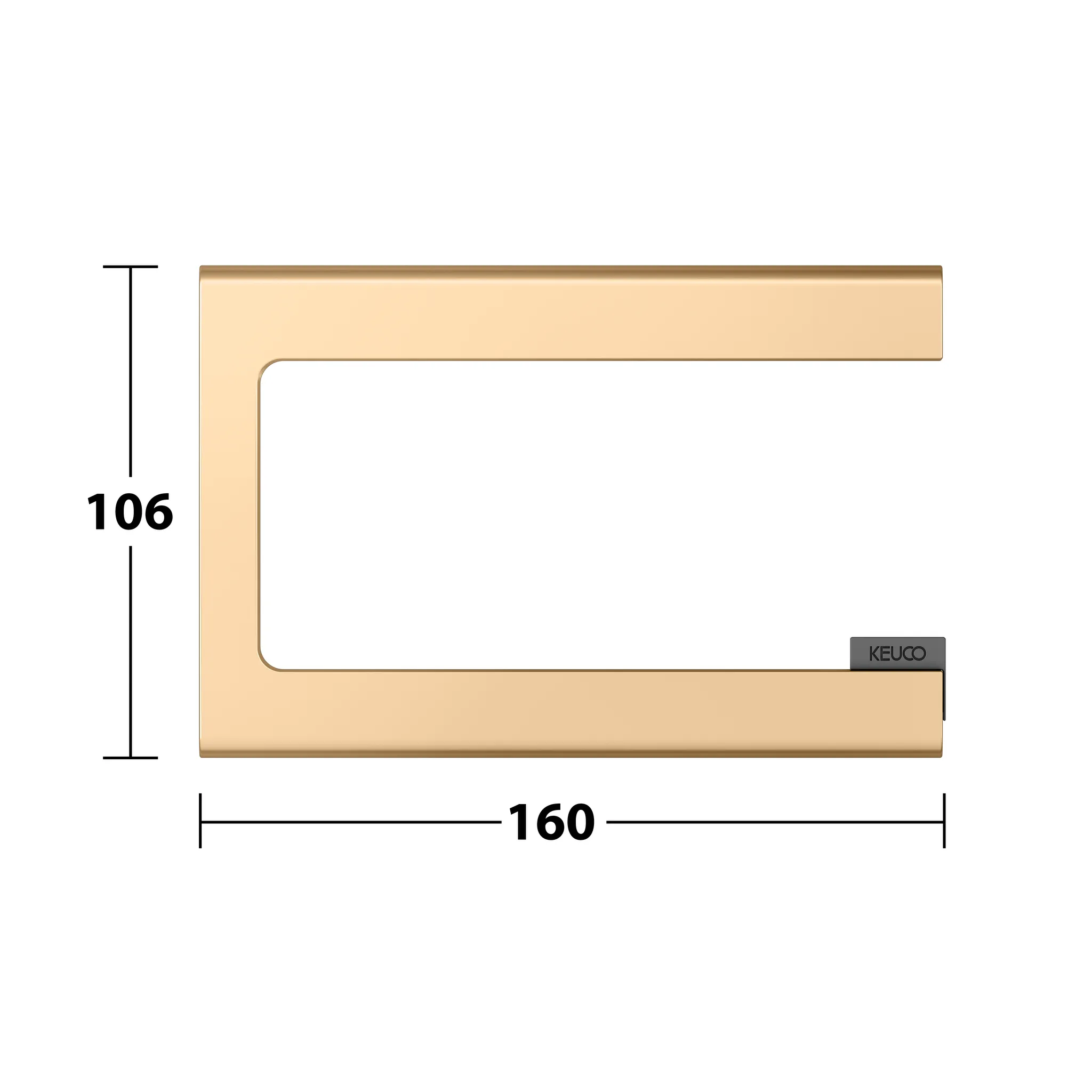 Edition 400 Toilettenpapierhalter Messing gebürstet Edition 400 Toilettenpapierhalter Messing gebürstet