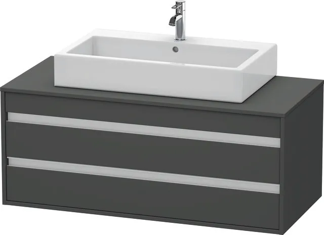 Duravit Waschtischunterschrank wandhängend „Ketho“ 120 × 49,6 × 55 cm Graphit Matt Duravit Waschtischunterschrank wandhängend „Ketho“ 120 × 49,6 × 55 cm Graphit Matt