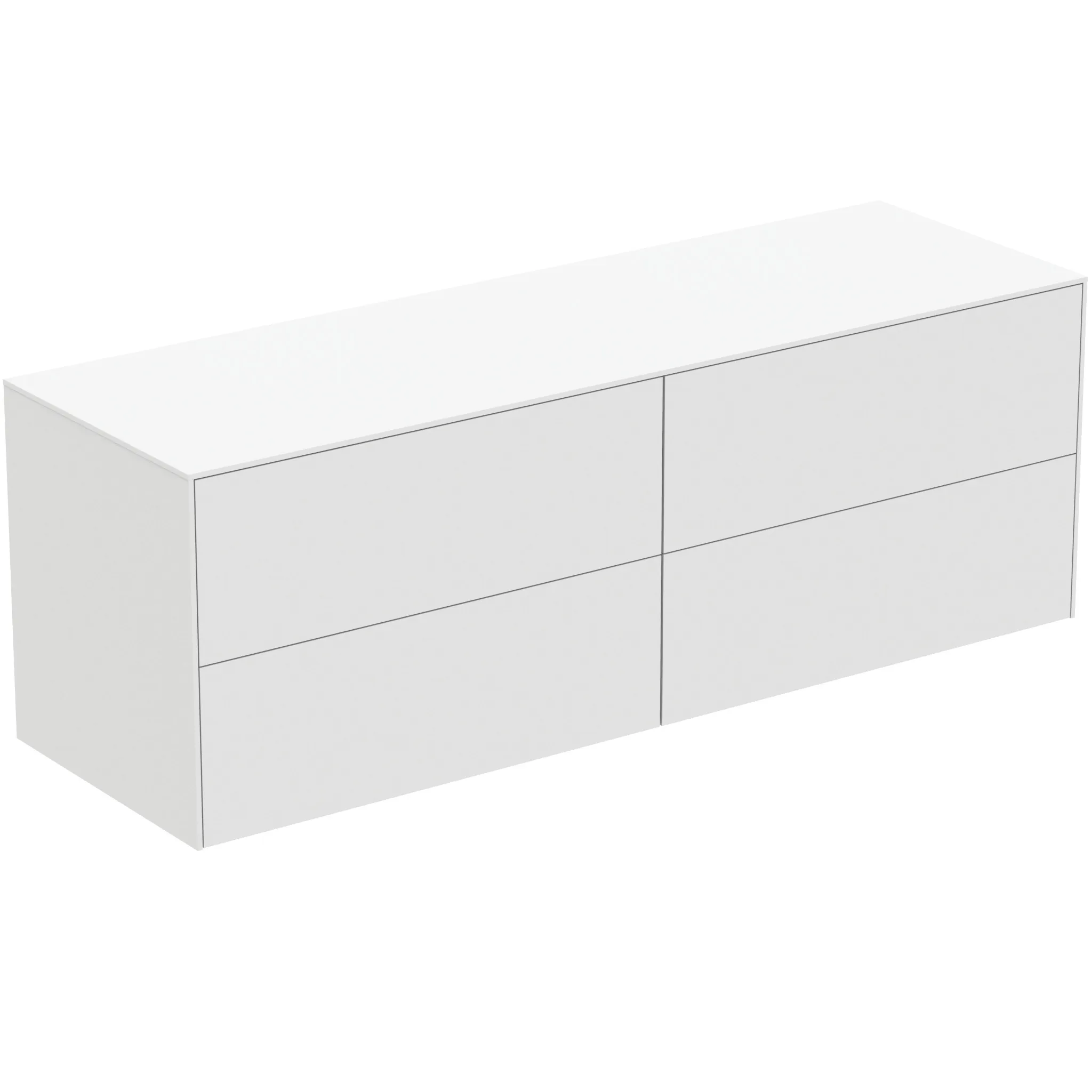 Ideal Standard Waschtischunterschrank „Conca“ 158,7 × 55 × 50,5 cm Weiß matt lackiert