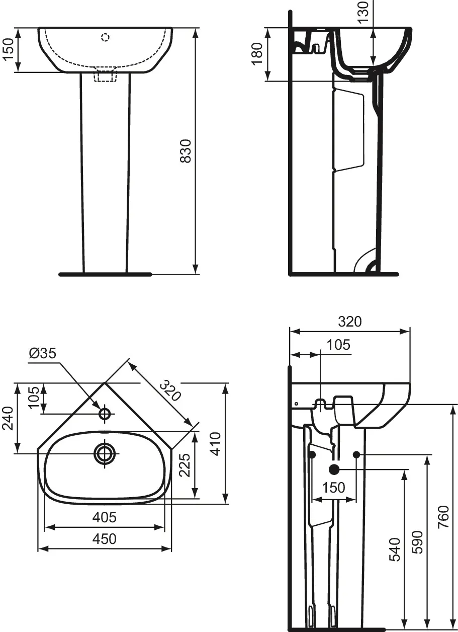 Halbsäule „i.lifeA“ 16,5 × 69 × 16 cm Halbsäule „i.lifeA“ 16,5 × 69 × 16 cm