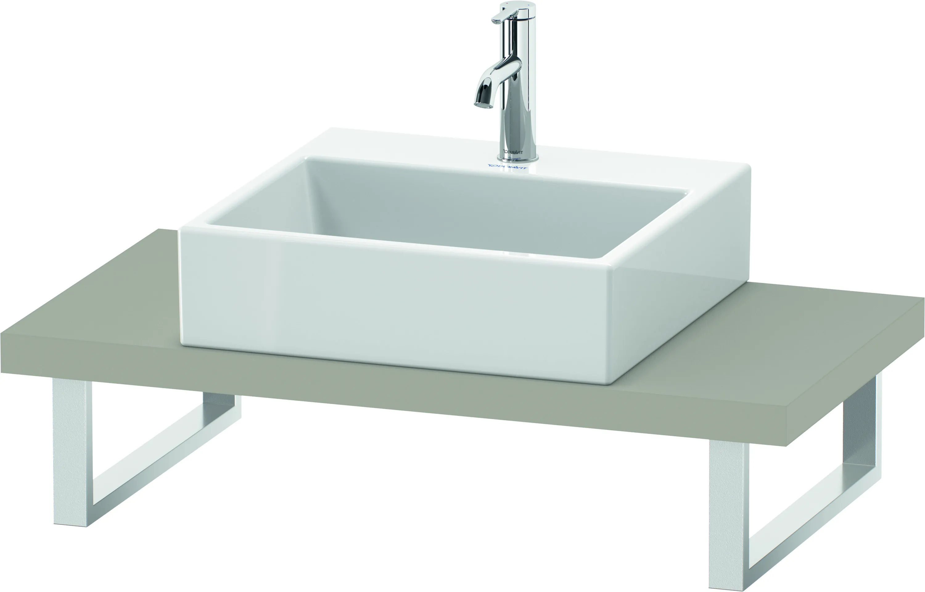 Duravit Konsole „L-Cube“ in Taupe Matt Duravit Konsole „L-Cube“ in Taupe Matt