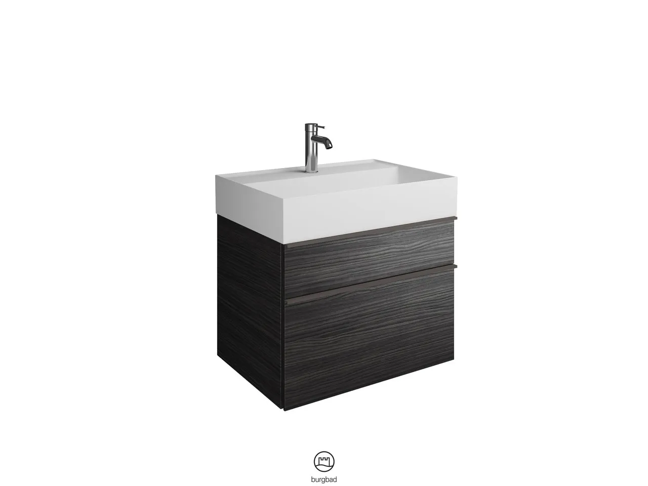 burgbad Badmöbelset „Yumo“ in Eiche Dekor Silber burgbad Badmöbelset „Yumo“ in Eiche Dekor Silber