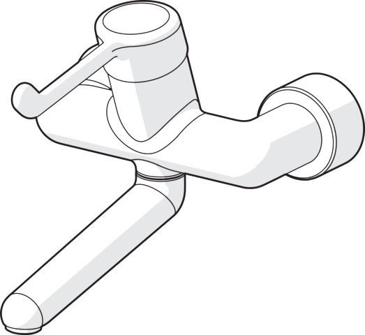 Einhand-Waschtischarmatur „Medipro“ Ausladung 246 mm in Chrom Einhand-Waschtischarmatur „Medipro“ Ausladung 246 mm in Chrom