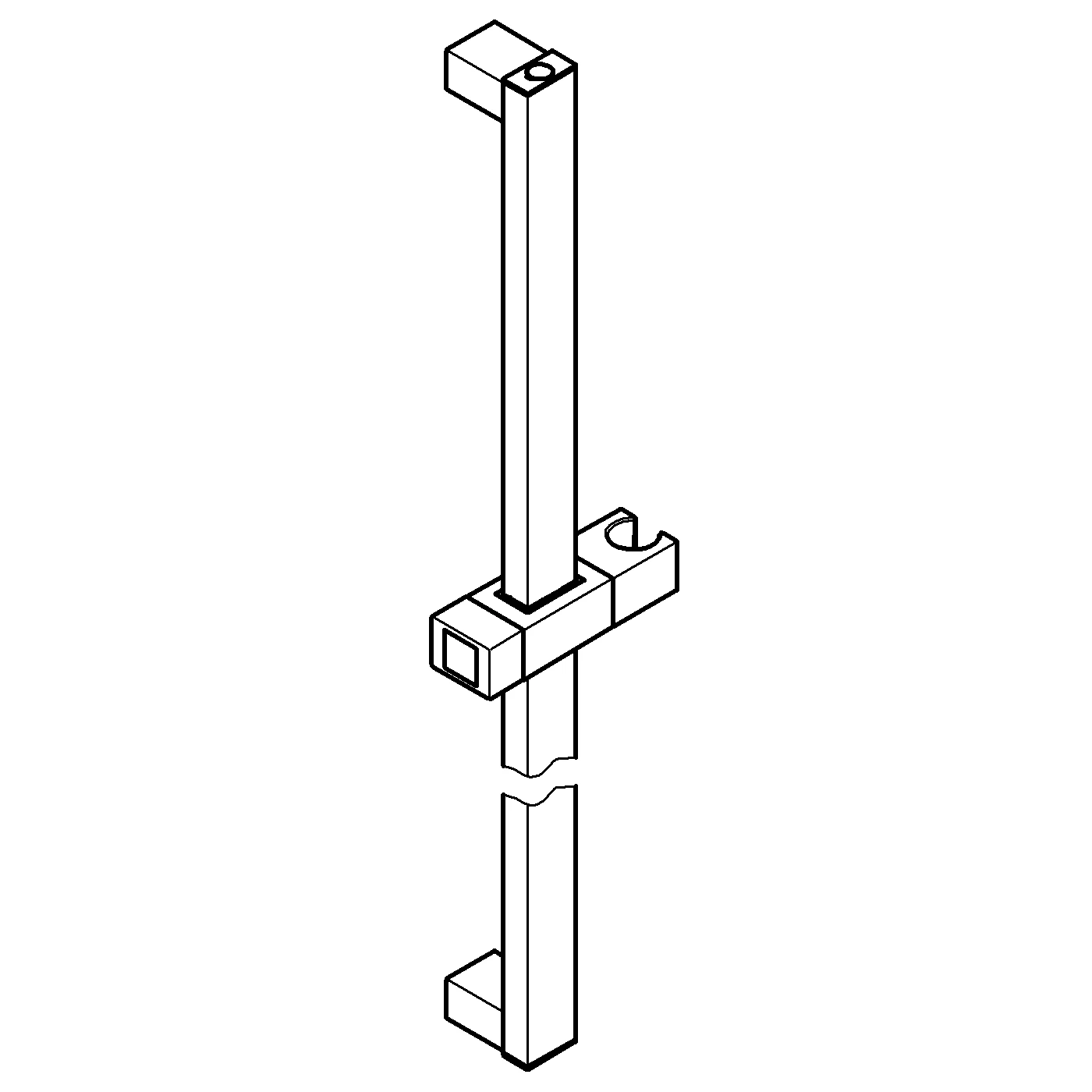 Brausestange Euphoria Cube 27841, 900 mm, chrom