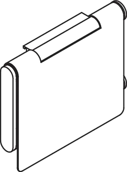 HEWI Toilettenpapierhalter pulverbeschichtet „System 900“ 13,5 × 2,3 × 11 cm HEWI Toilettenpapierhalter pulverbeschichtet „System 900“ 13,5 × 2,3 × 11 cm