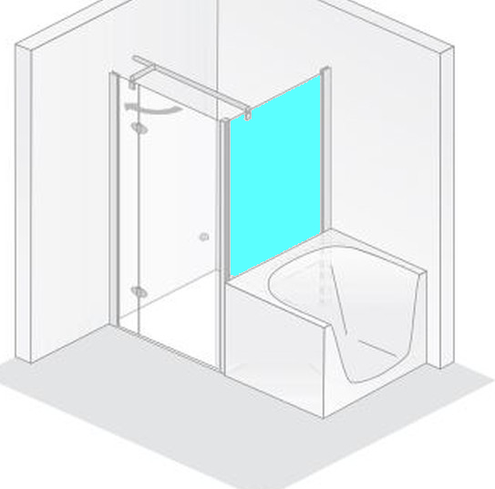 HSK teilgerahmte verkürzte Seitenwand neben der Badewanne „Premium Classic“ Glas Klar hell, Profile Weiß, für 900 mm, H: 1750 mm HSK teilgerahmte verkürzte Seitenwand neben der Badewanne „Premium Classic“ Glas Klar hell, Profile Weiß, für 900 mm, H: 1750 mm