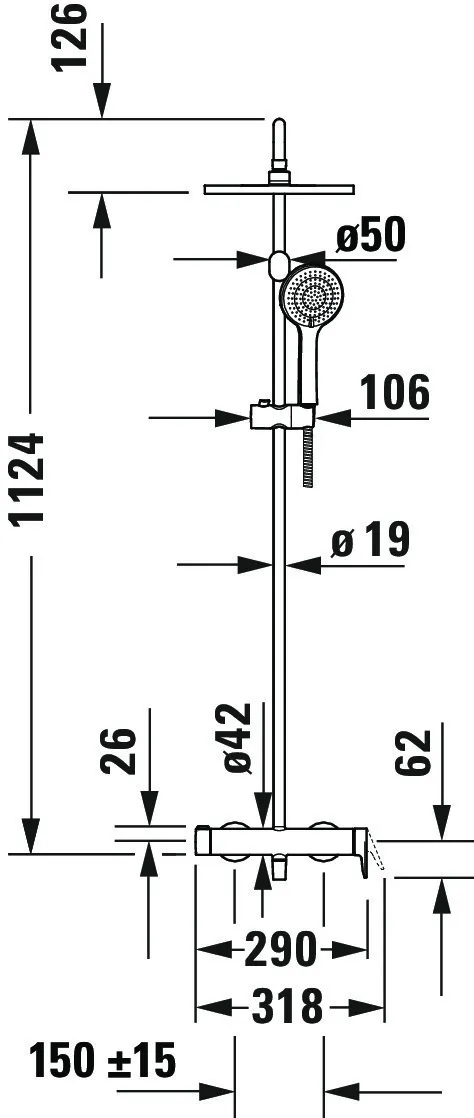 Duravit Duschsystem „Wave“ Duravit Duschsystem „Wave“
