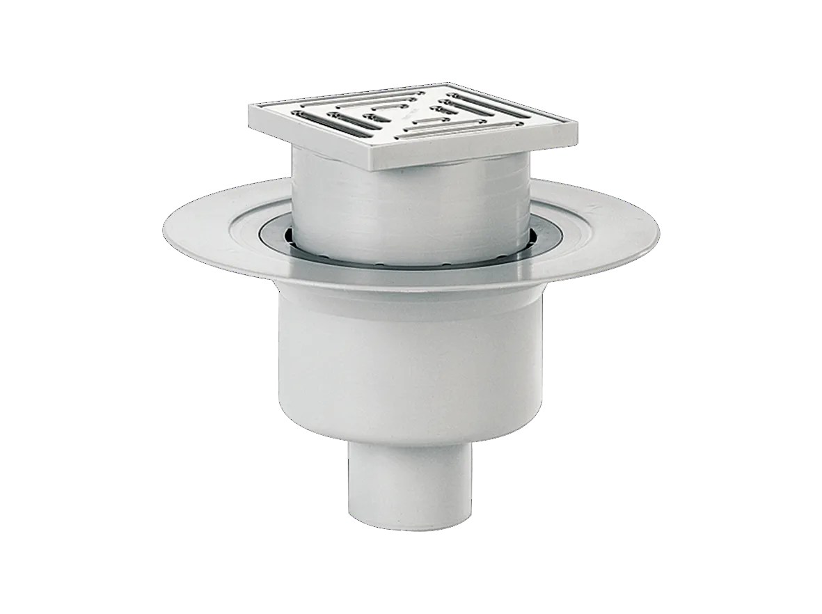 Bodenablauf 61 HT/KE, DN 50/DN 70, 150 x 150 mm
