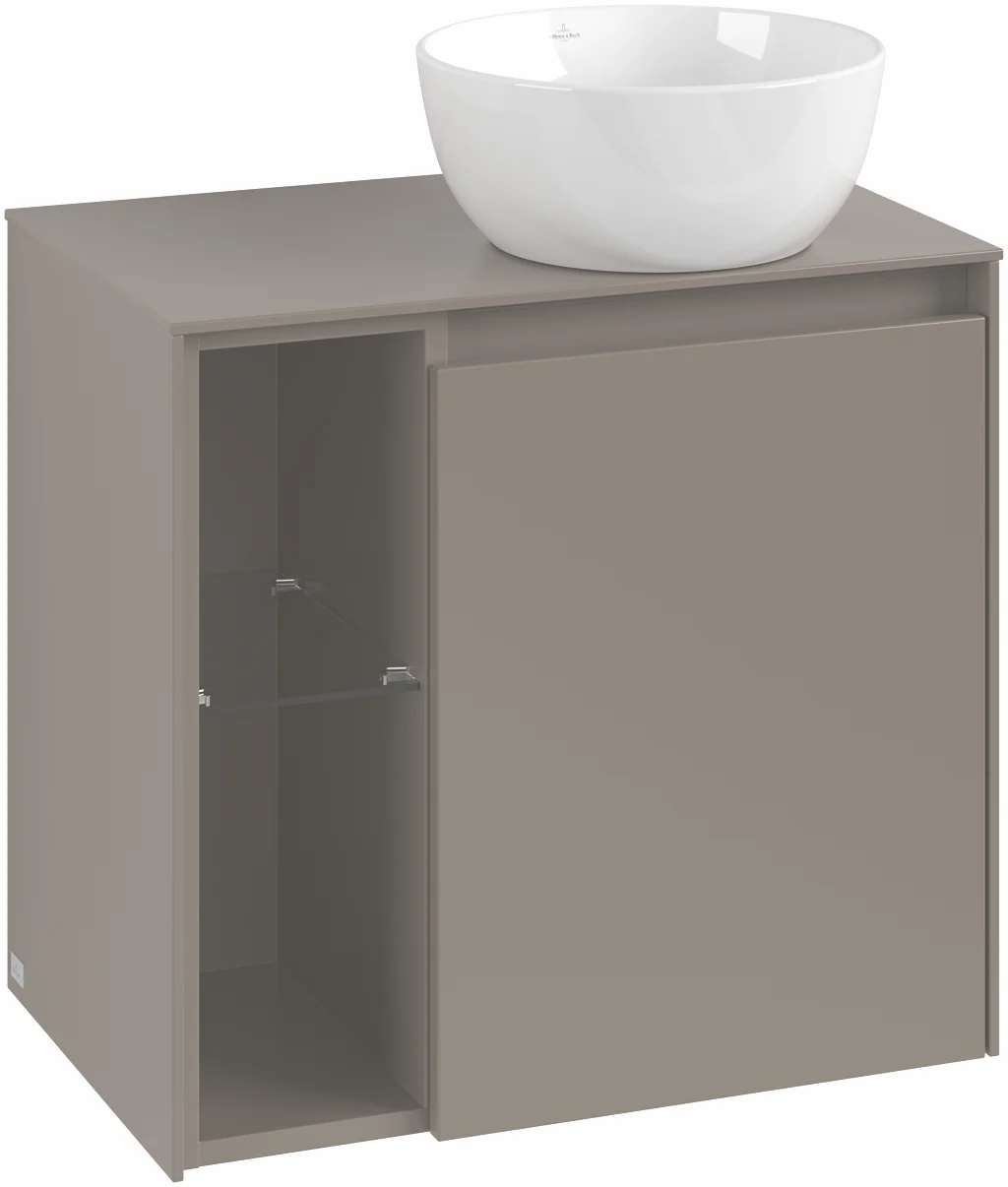 Villeroy & Boch Collaro Waschbeckenunterschrank C151B0, 600x548x380 mm, mit Beleuchtung, 1 Tür, Anschlag rechts Villeroy & Boch Collaro Waschbeckenunterschrank C151B0, 600x548x380 mm, mit Beleuchtung, 1 Tür, Anschlag rechts