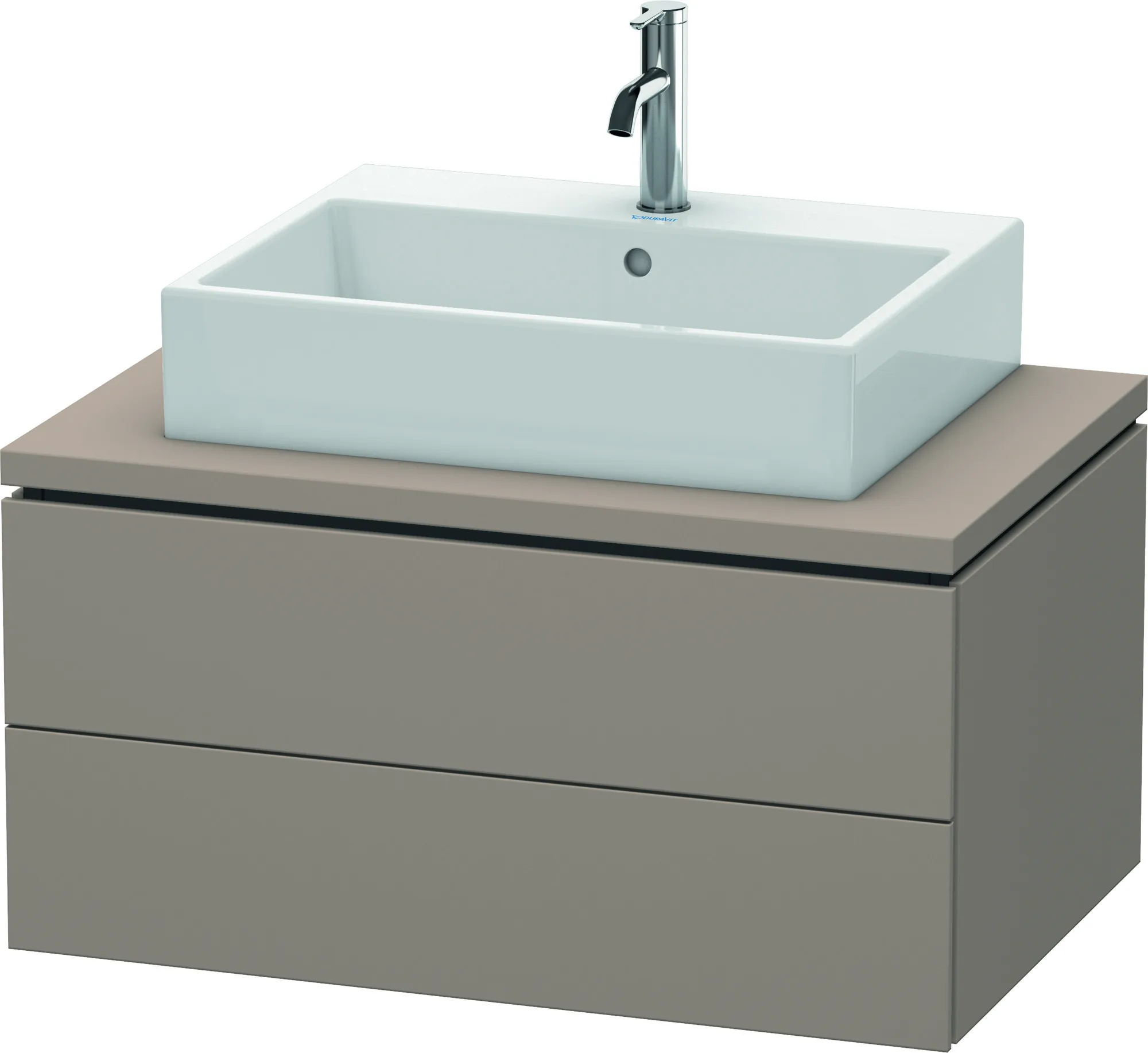 Duravit Waschtischunterschrank wandhängend „L-Cube“ 82 × 40 × 54,7 cm Basalt Matt Duravit Waschtischunterschrank wandhängend „L-Cube“ 82 × 40 × 54,7 cm Basalt Matt