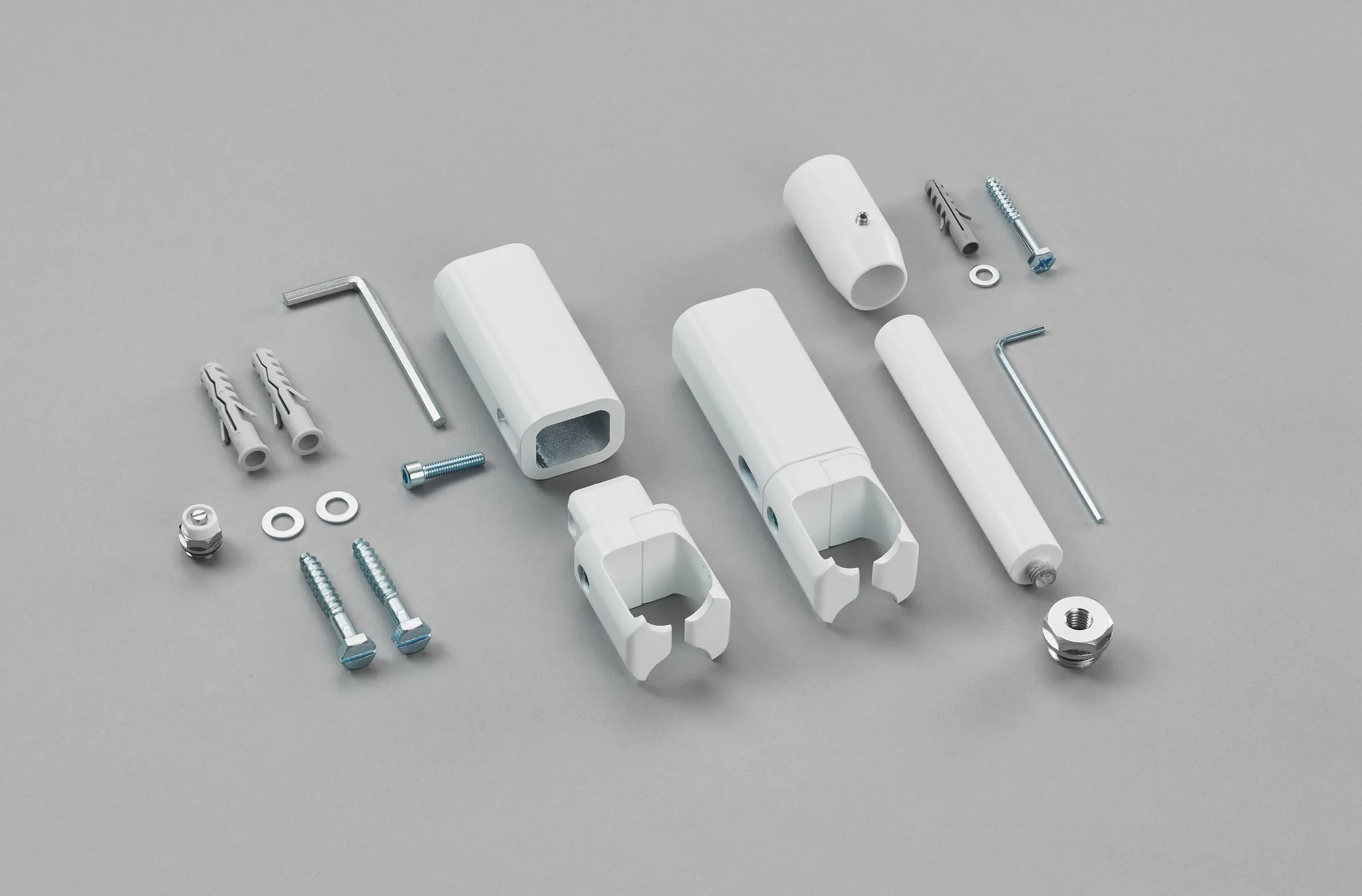 Raumteiler-Montageset für „Toga“ in weiß Raumteiler-Montageset für „Toga“ in weiß