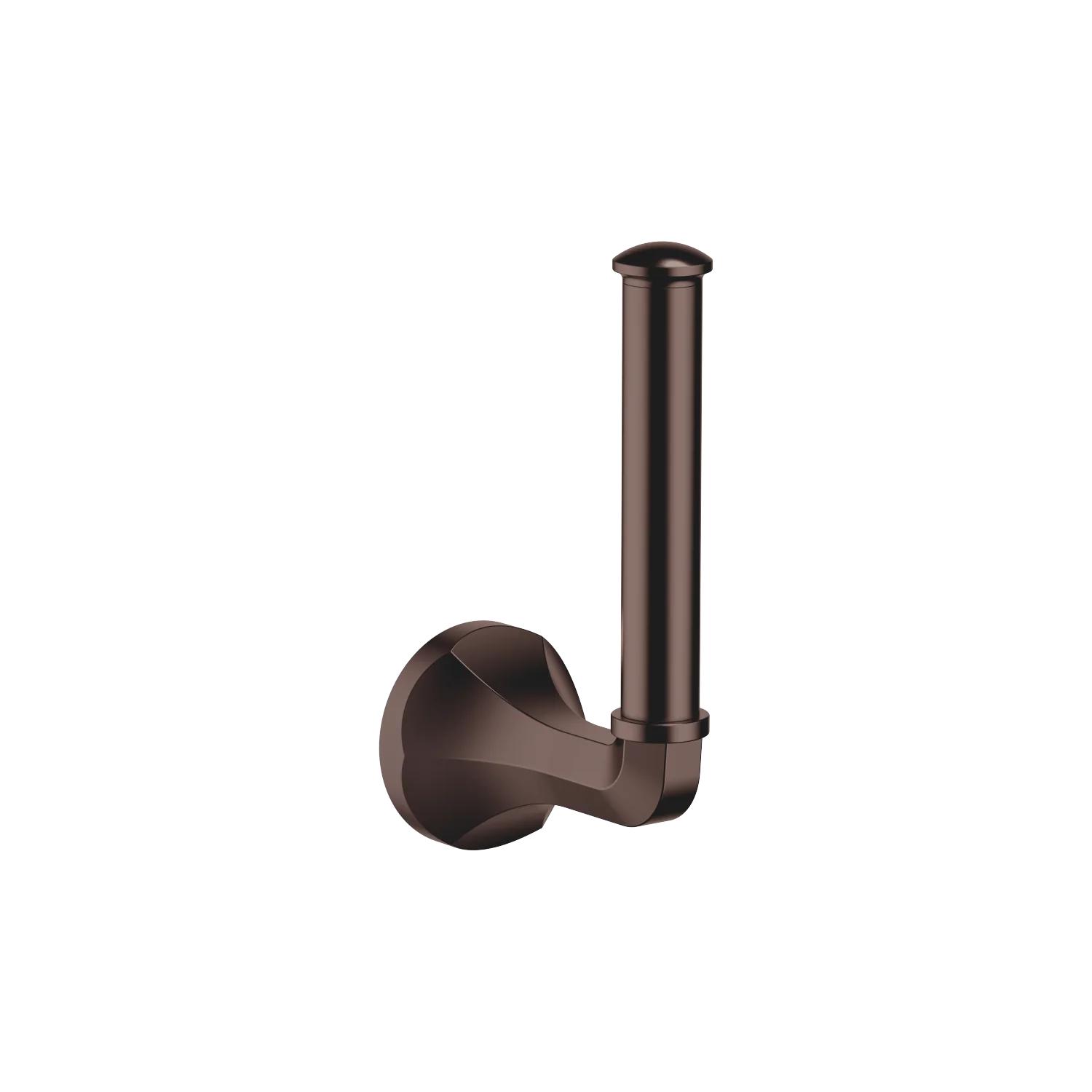 Dornbracht MADISON Reserve-Papierrollenhalter Dark Bronze gebürstet PVD, Höhe 170 mm, Rosette Ø 60 mm, Ausladung 93 mm