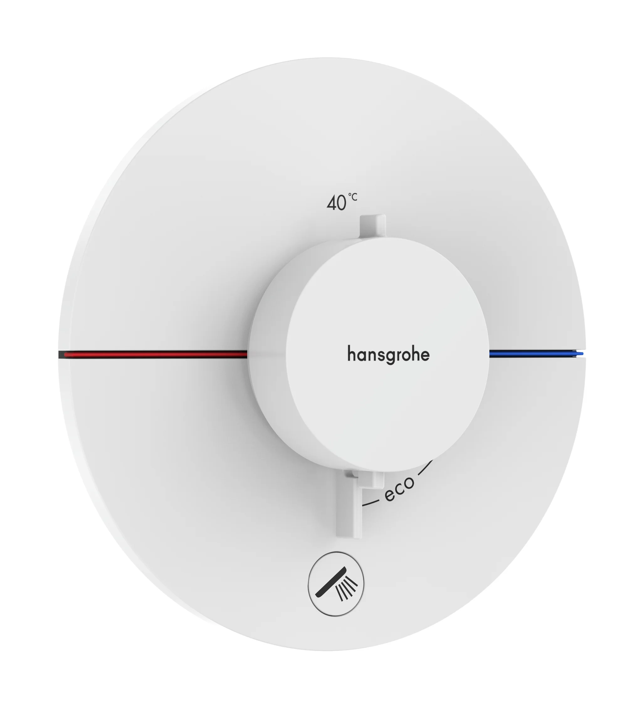 Hansgrohe ShowerSelect Comfort S Thermostat Unterputz, 1 Verbraucher + zusätzlicher Abgang, Mattweiß