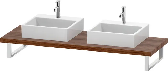 Duravit Konsole „L-Cube“ in Nussbaum Natur