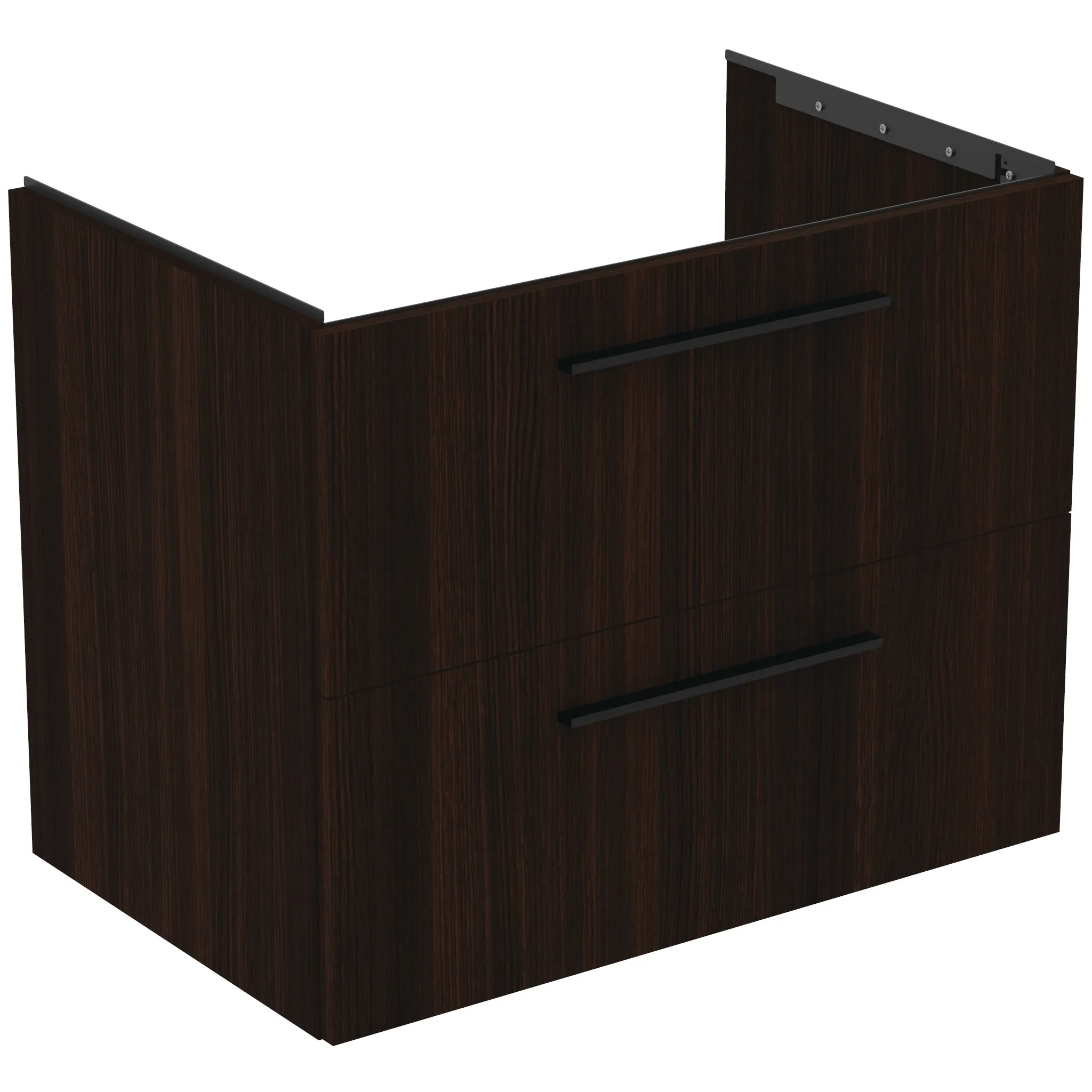 Ideal Standard i.life B 120cm Möbel-Set 2 Auszüge 2 offene Fächer Griff Schwarz Eiche Natur Ideal Standard i.life B 120cm Möbel-Set 2 Auszüge 2 offene Fächer Griff Schwarz Eiche Natur