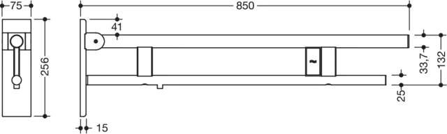 HEWI Stützklappgriff „System 900“