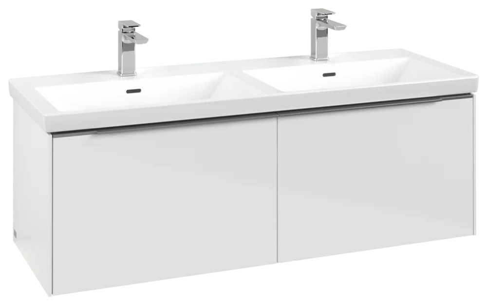 Villeroy & Boch Subway 3.0 Waschbeckenunterschrank C567L0, 1272 x 429 x 478 mm, Brilliant White