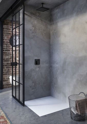 Villeroy & Boch Duschwanne inkl. Wannenträger und Ablaufgarnitur „Architectura MetalRim“ 100 × 100 cm
