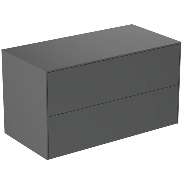 Ideal Standard Waschtischunterschrank Conca, 2 Auszüge, anthrazit