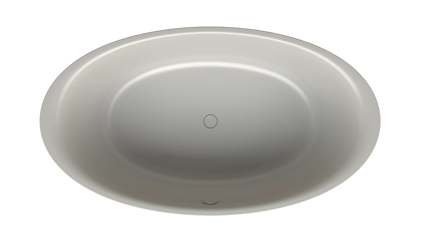 Bette oval Badewanne „BetteEve Oval Silhouette“ 180 × 100 cm in Dust