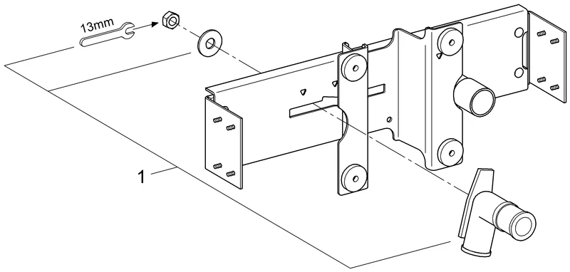 Grohe Rapid SL Halterung für Aufputz-Armaturen 37998 Grohe Rapid SL Halterung für Aufputz-Armaturen 37998
