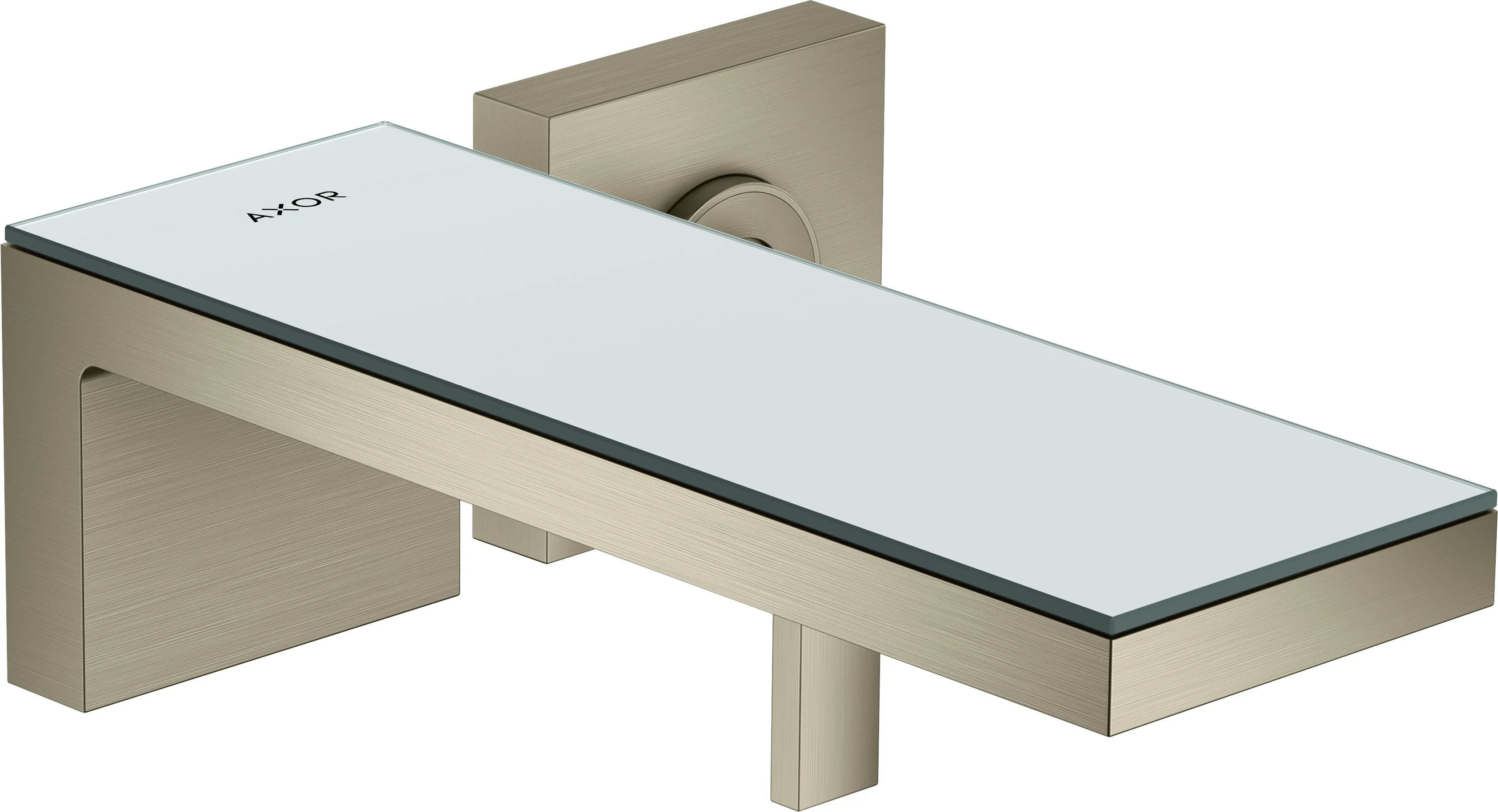 Hansgrohe AXOR MyEdition Platte 245 Glas – abnehmbar, 245 mm Länge