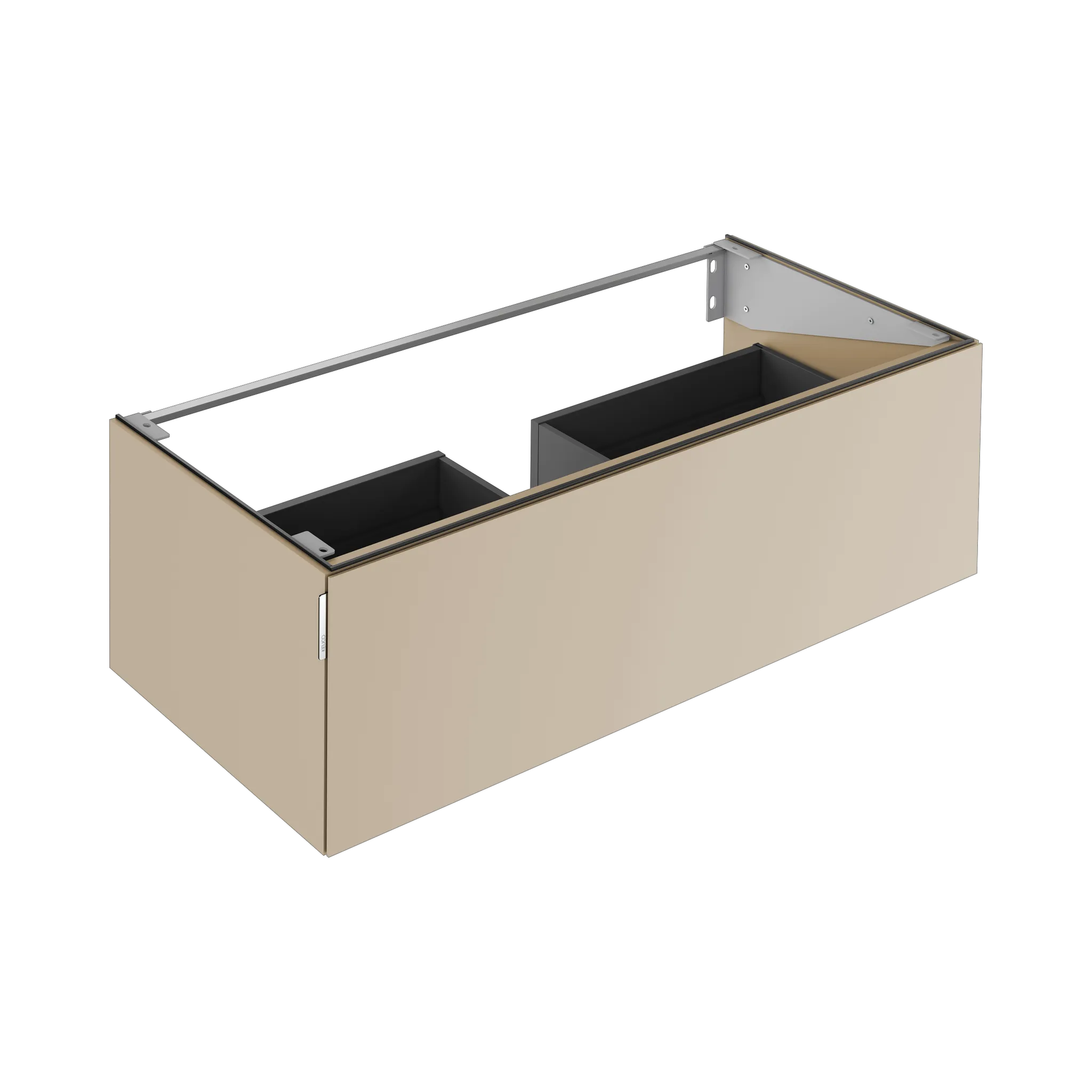 KEUCO Waschtischunterschrank mit Auszug „Edition 11 Art“ Sand (Lack, seidenmatt), Sand (Lack, seidenmatt), ohne Beleuchtung 1200 × 350 × 490 mm