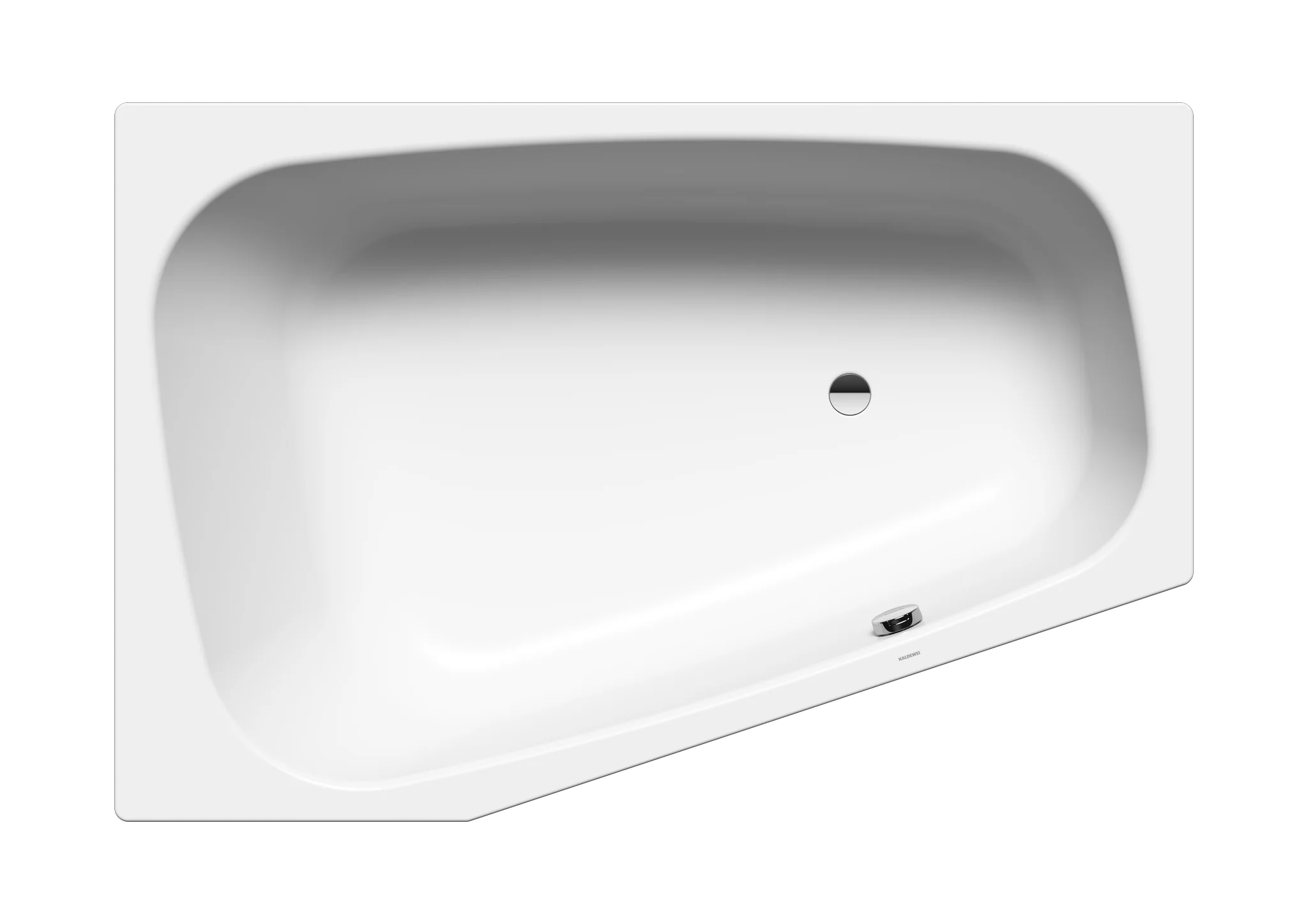 Kaldewei PLAZA DUO RECHTS Badewanne, 1800x1200 mm, alpinweiß, Trapezform, Rechtsausführung