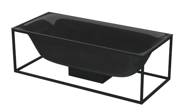 Bette BetteLux Shape Badewanne Rechteck, 1800 x 800 mm, Midnight, glasierter Titan-Stahl, Freistehend, 2-Sitzer Bette BetteLux Shape Badewanne Rechteck, 1800 x 800 mm, Midnight, glasierter Titan-Stahl, Freistehend, 2-Sitzer