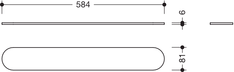 HEWI Glasplatte „System 800“