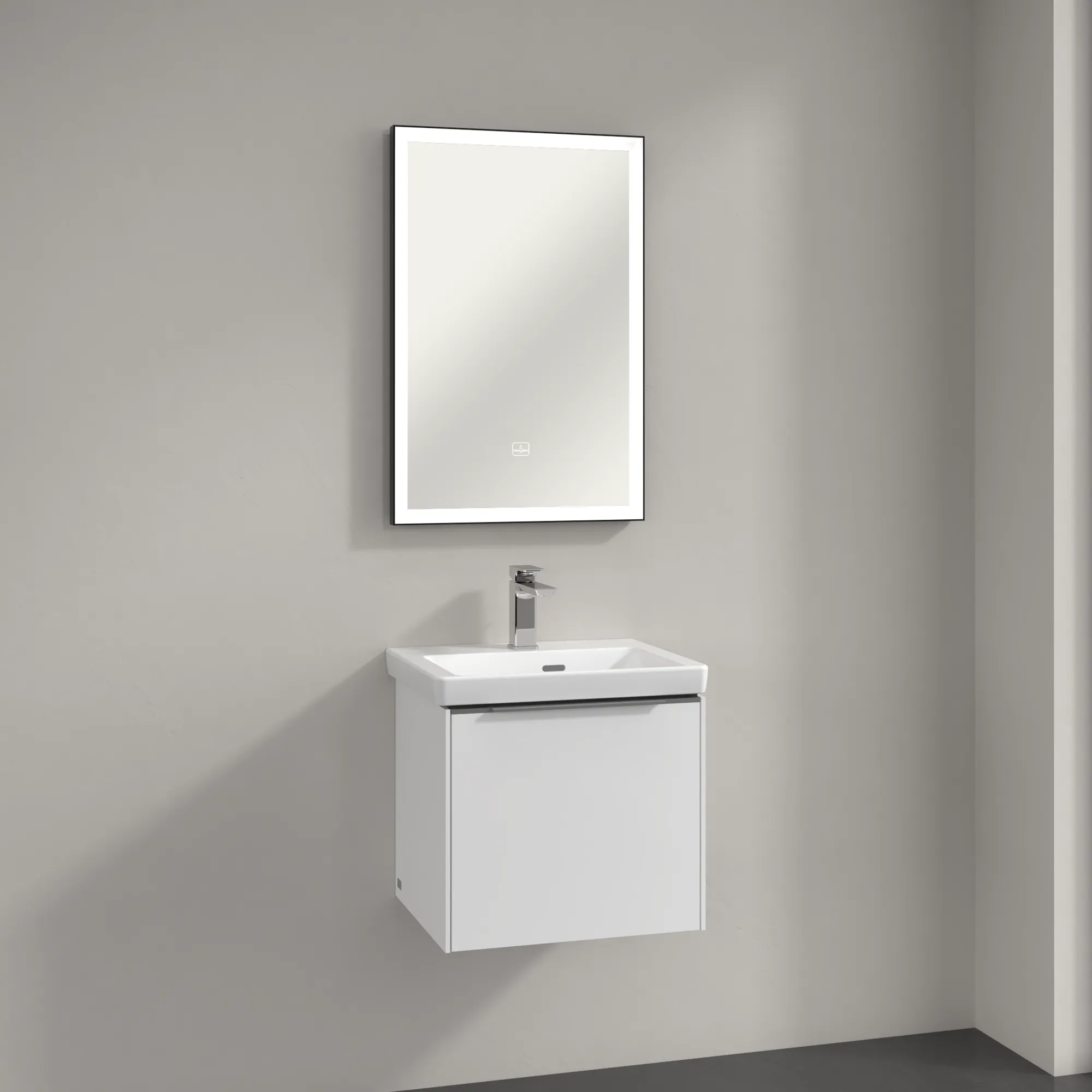 Villeroy & Boch Spiegel „Subway 3.0“ 50 × 75 cm in BiColour (Black Matt, White Matt)