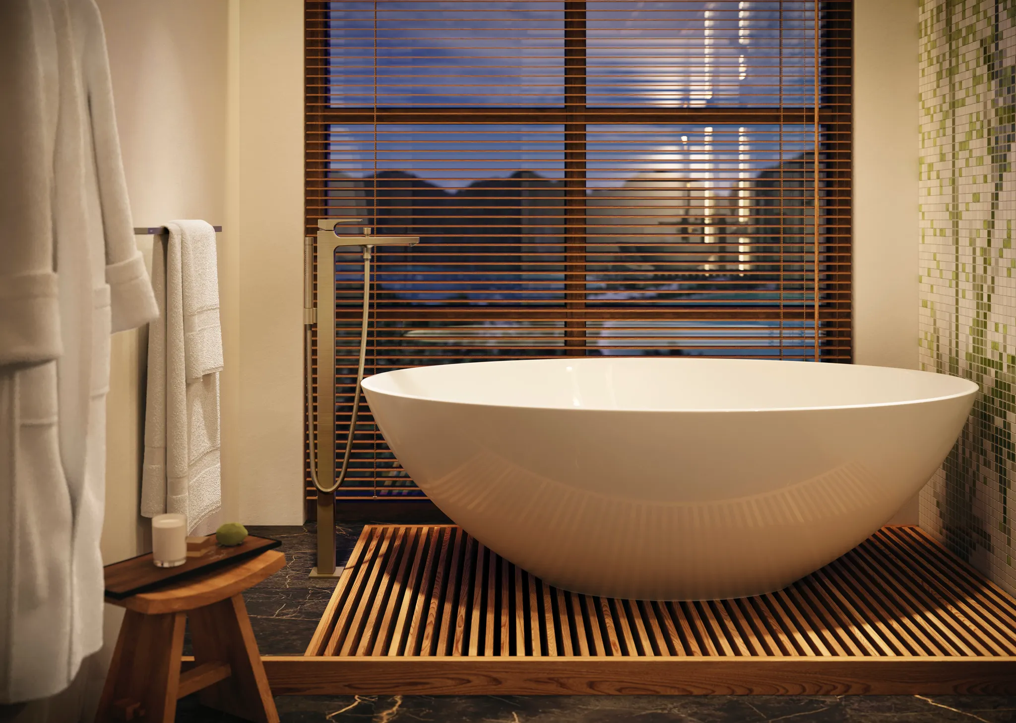 Hansgrohe AddStoris Q Badetuchhalter, Brushed Bronze Hansgrohe AddStoris Q Badetuchhalter, Brushed Bronze