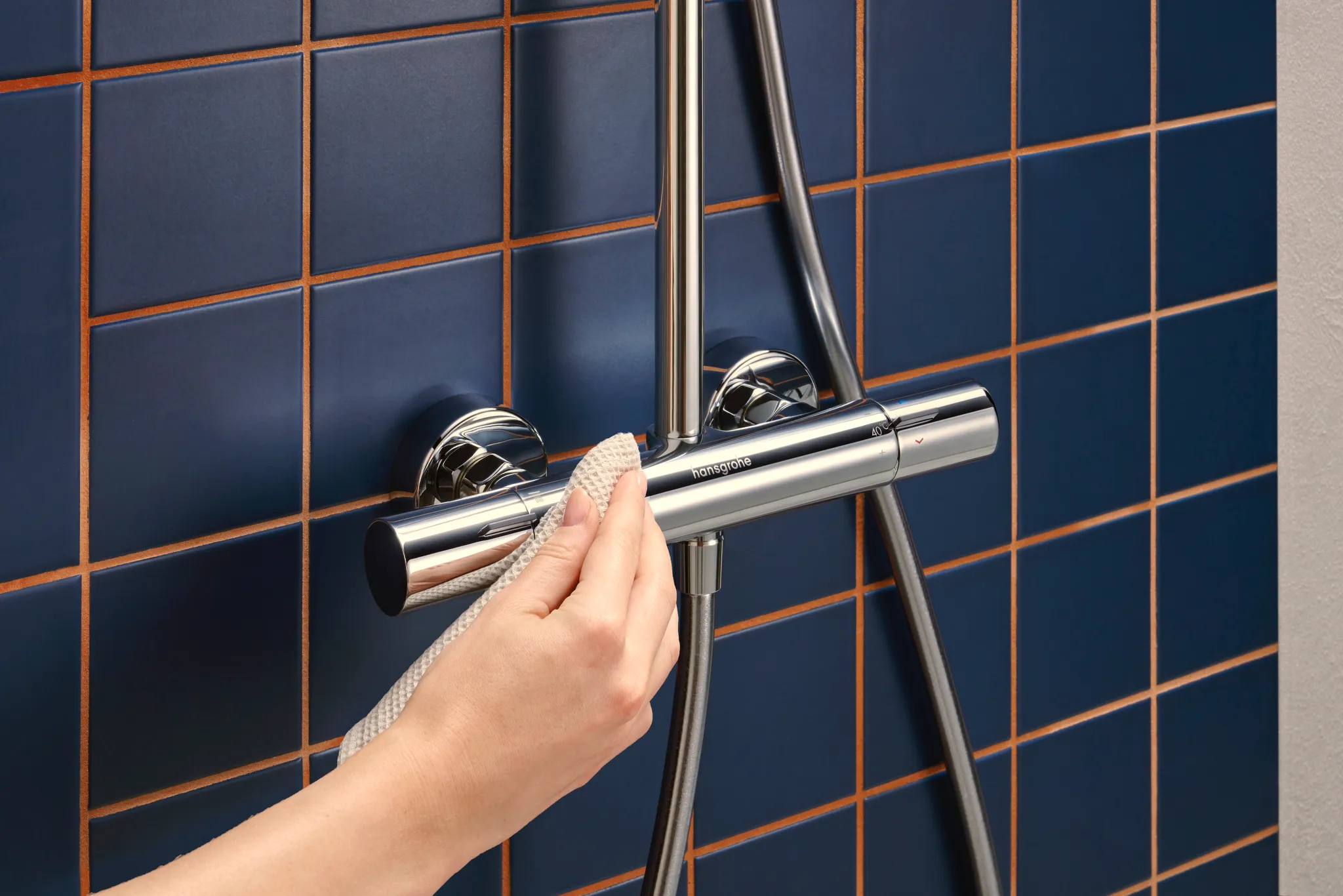 Activera S Showerpipe 240 1jet EcoSmart mit Ecostat Fine Varia, Chrom