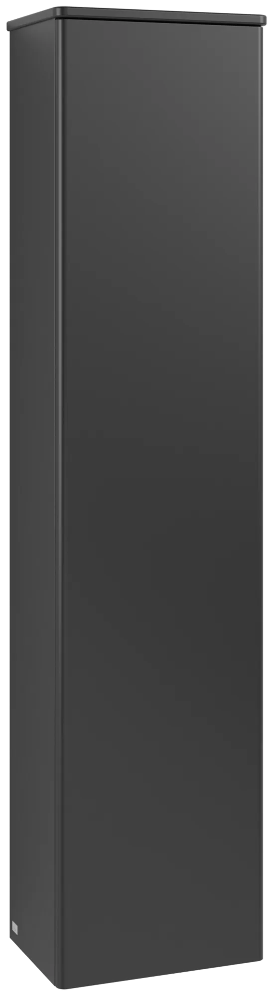Villeroy & Boch Hochschrank Antao K45000, eckig, Black Matt Lacquer, 1719x414x287 mm, Wandmontage, 1 Tür, SoftClosing, 3 Glasfachböden