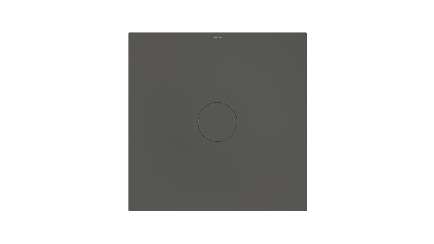 Bette quadrat Duschwanne „BetteAir“ 900 × 900 mm mit BetteAntirutsch Pro, ohne Oberflächenveredelung, ohne Wannenträger, in Anthracite