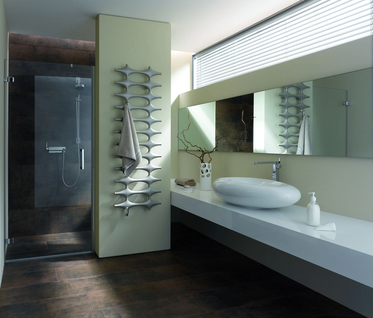 Kermi Design-Heizkörper „Ideos®-V“ 50,8 × 75,8 cm in Weiß