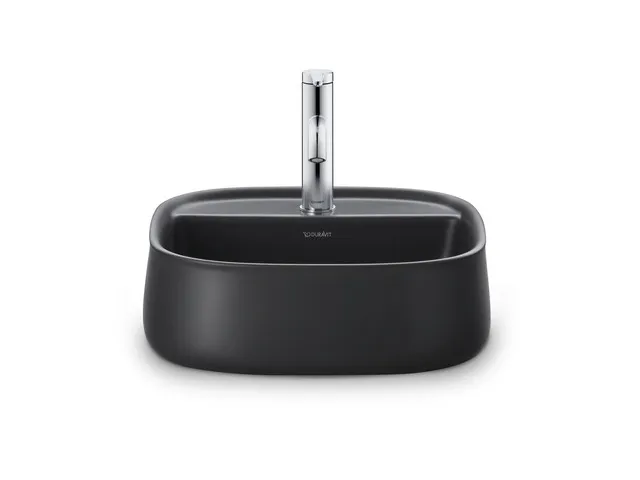 Aufsatzwaschtisch geschliffen „Zencha“ 42 × 42 × 13,5 cm, Hahnlochposition mittig in Anthrazit Matt Aufsatzwaschtisch geschliffen „Zencha“ 42 × 42 × 13,5 cm, Hahnlochposition mittig in Anthrazit Matt