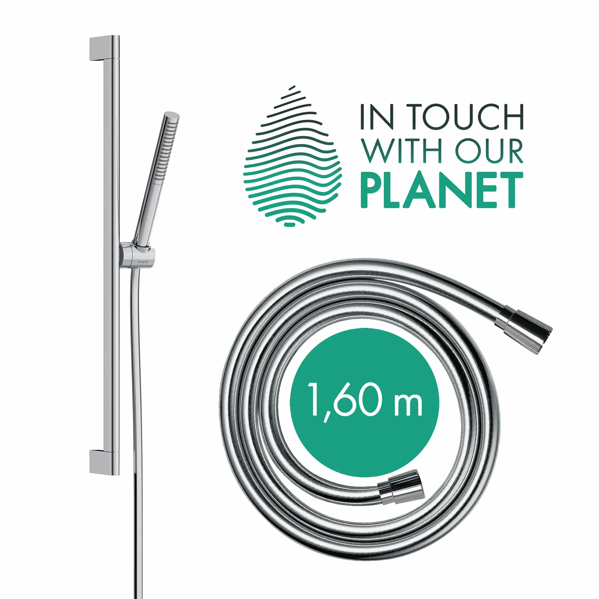 Hansgrohe Pulsify S 100 1jet EcoSmart+ Brauseset, Chrom Hansgrohe Pulsify S 100 1jet EcoSmart+ Brauseset, Chrom