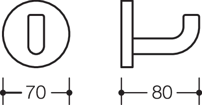 HEWI Wandhaken „Serie 805“