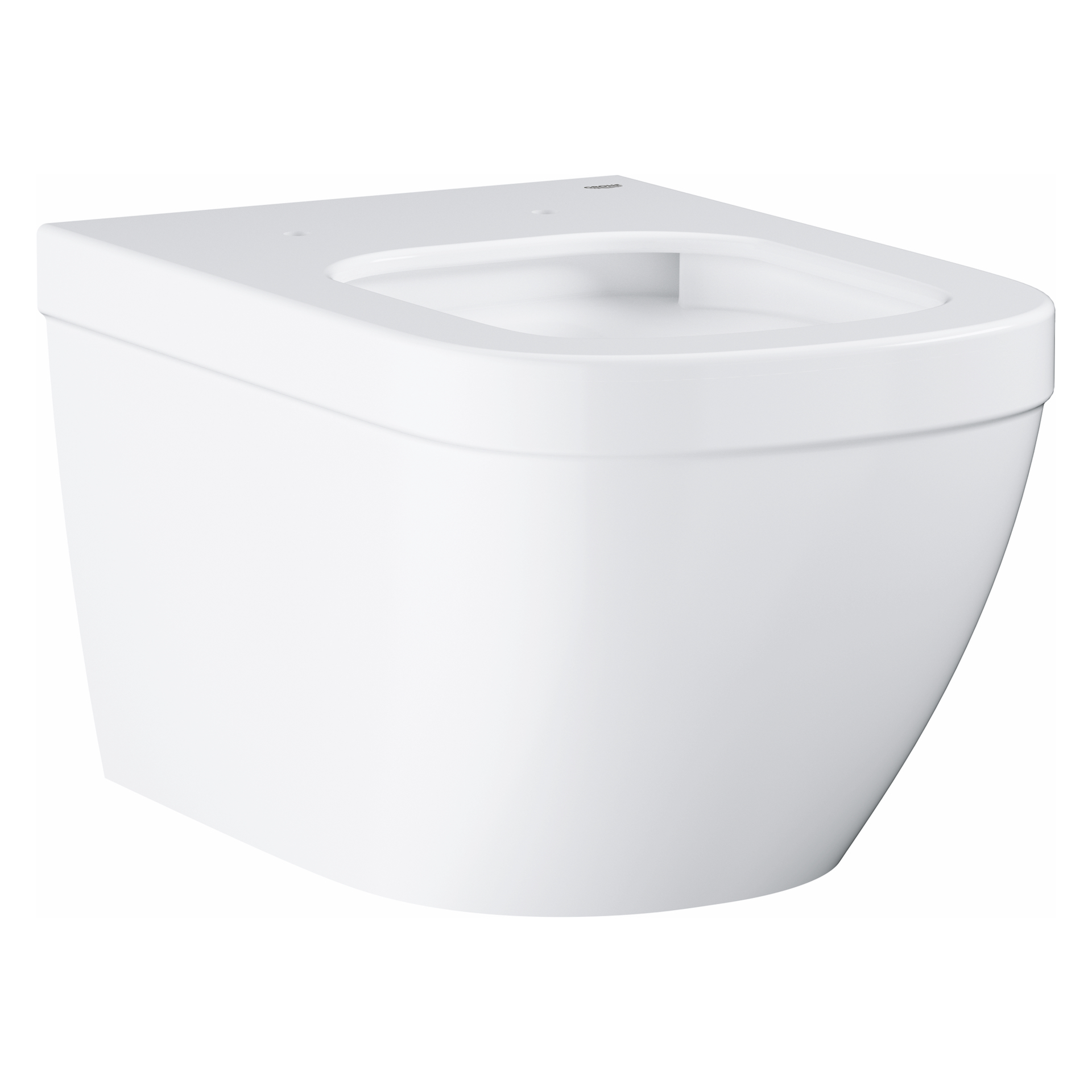Wand-Tiefspül-WC Euro Keramik 39328, Abgang waagerecht, spülrandlos, für Unterputz-Spülkasten, aus Sanitärkeramik, alpinweiß