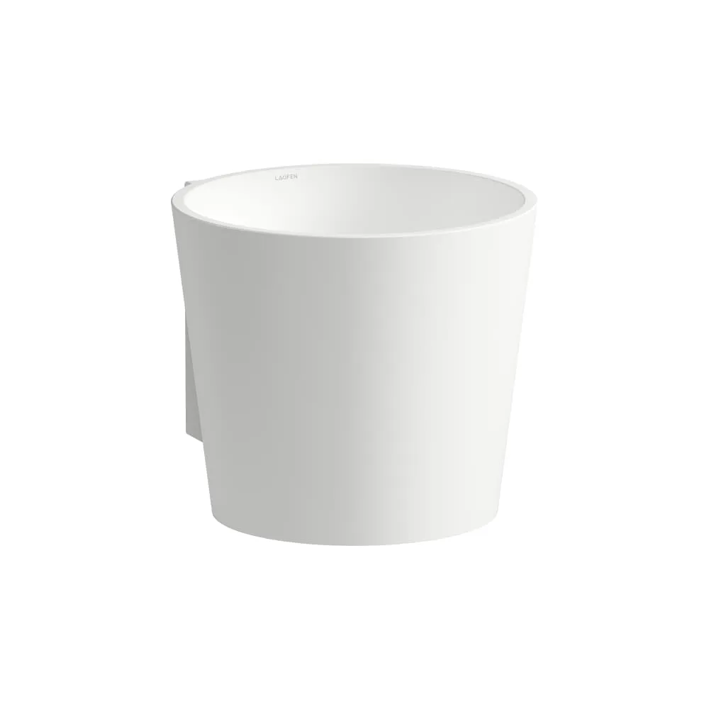 Laufen Waschtisch SCOPIO rund glasierter Stahl wandhängend 400 x 500 x 350 mm in Weiß matt Laufen Waschtisch SCOPIO rund glasierter Stahl wandhängend 400 x 500 x 350 mm in Weiß matt