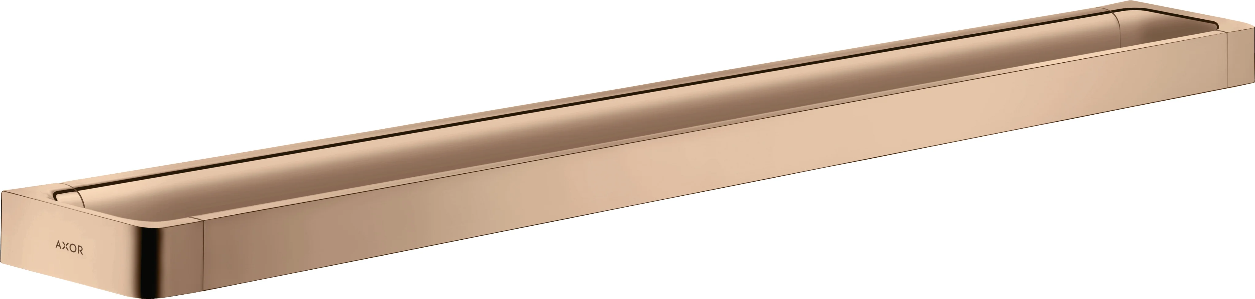 Hansgrohe AXOR Universal Softsquare Badetuchhalter, Polished Red Gold, Länge 894 mm, Bohrabstand 800 mm