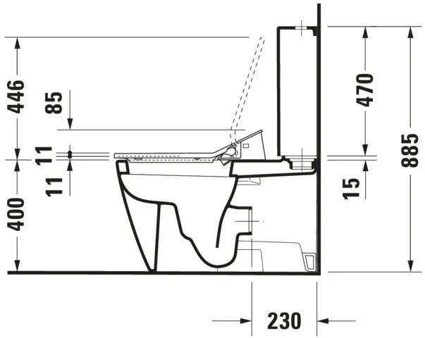 Duravit WC-Sitz mit Unterdusche (elektrisch) „SensoWash® Slim“