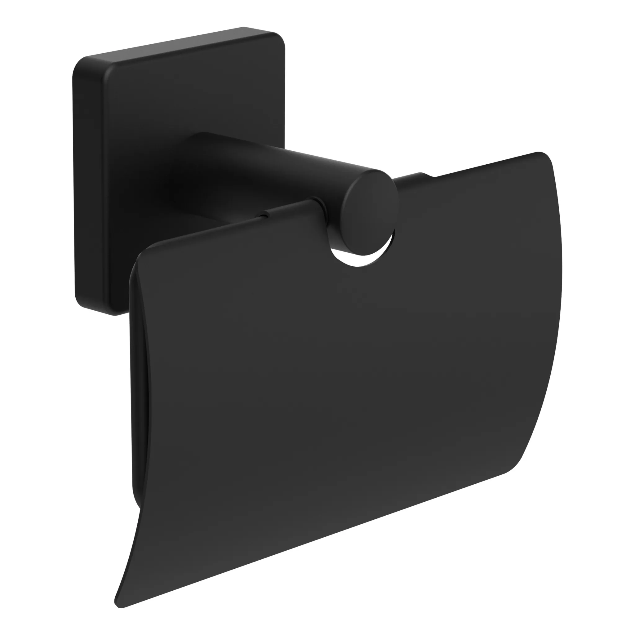 Niara S Toilettenpapierhalter 38407.2 mit Abdeckung, titanschwarz matt Niara S Toilettenpapierhalter 38407.2 mit Abdeckung, titanschwarz matt