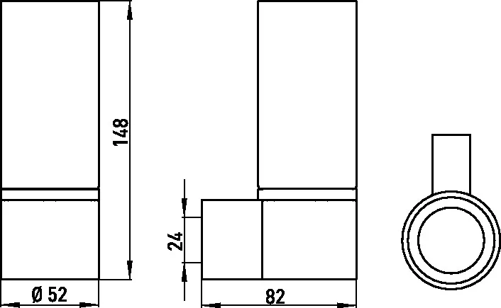 emco Glashalter „system 2“ in chrom, Befestigung verdeckt emco Glashalter „system 2“ in chrom, Befestigung verdeckt