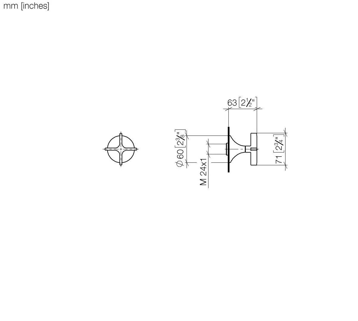 Dornbracht VAIA Bad Unterputzventil rechtsschließend Chrom 36608809 Dornbracht VAIA Bad Unterputzventil rechtsschließend Chrom 36608809