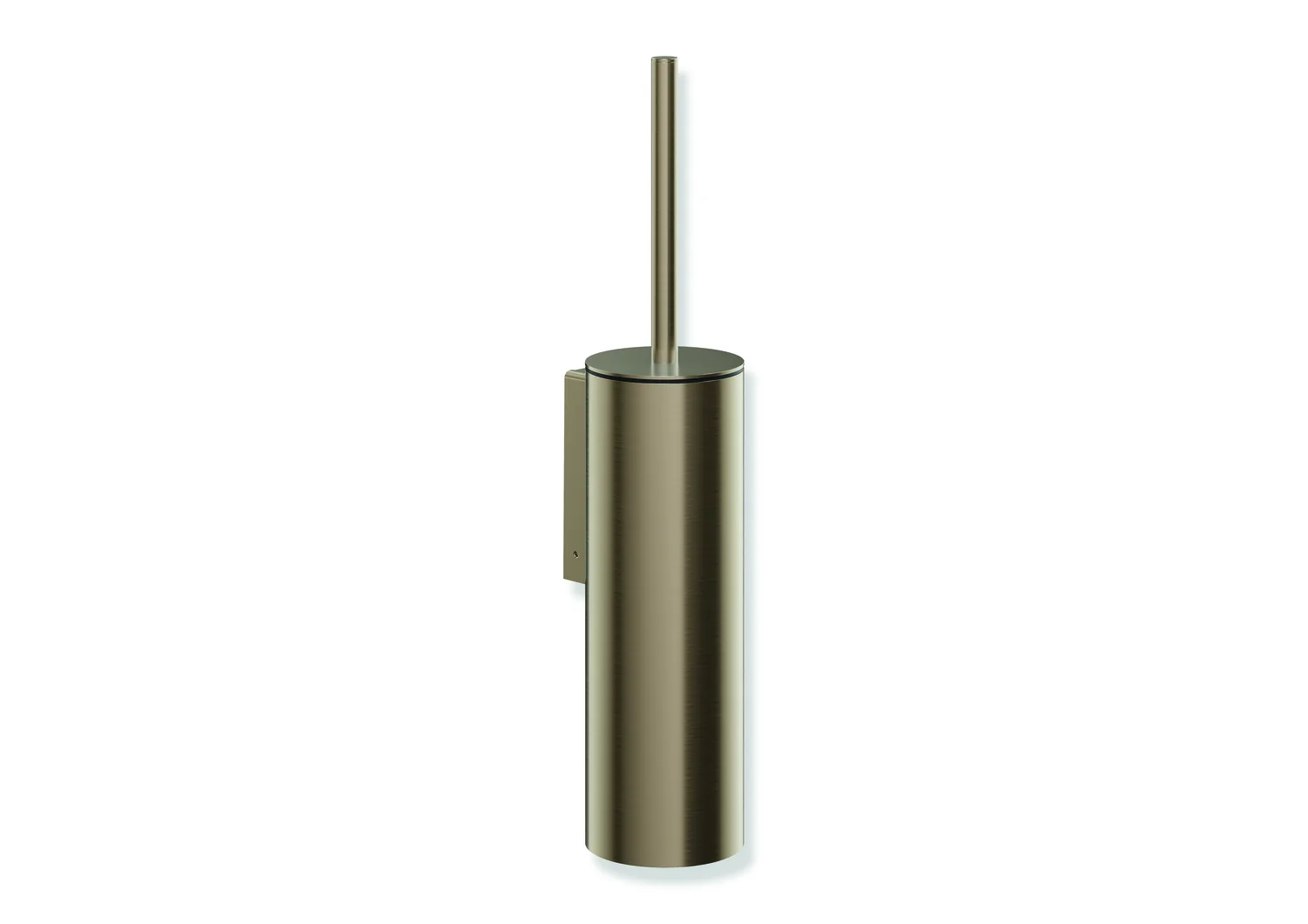HEWI WC-Bürstengarnitur System 900, PVD bronze gebürstet, Wandmontage, 438 mm hoch, 106 mm tief, inkl. Befestigungsmaterial