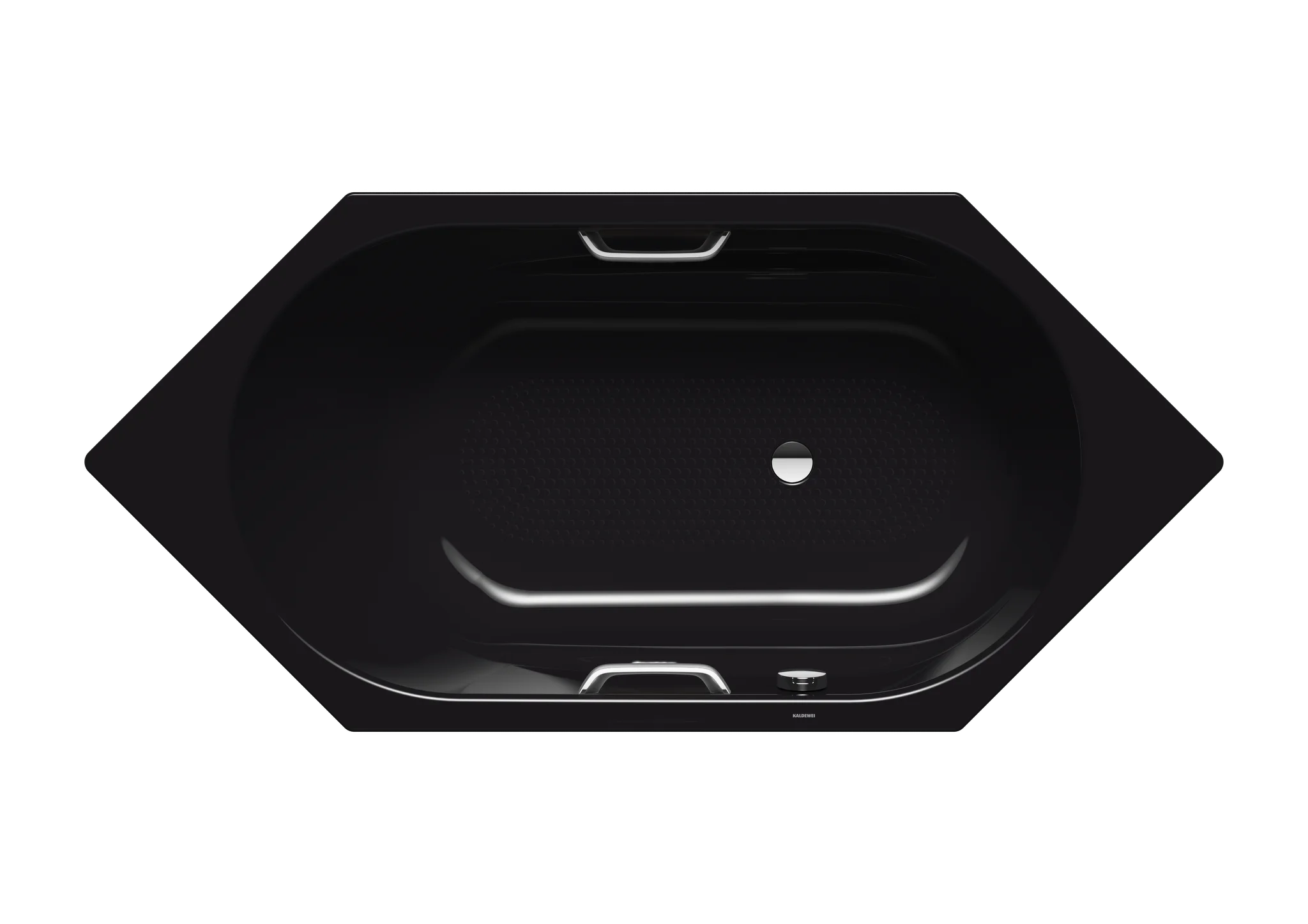 Kaldewei VAIO 6 STAR Badewanne, schwarz, Perl-Effekt, Vollantislip, 1900x900 mm, 420 mm Tiefe