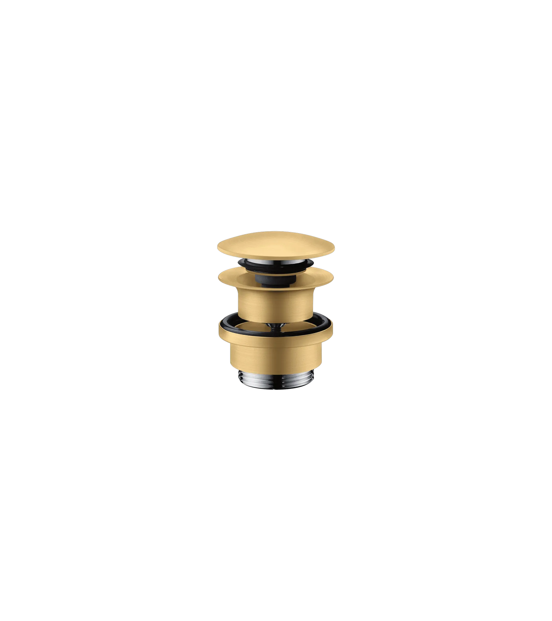 Hansgrohe AXOR Ablaufventil Push-Open, Brushed Gold Optic, DN32 BGO mit Überlaufloch, Anschluss G 11/4 Hansgrohe AXOR Ablaufventil Push-Open, Brushed Gold Optic, DN32 BGO mit Überlaufloch, Anschluss G 11/4
